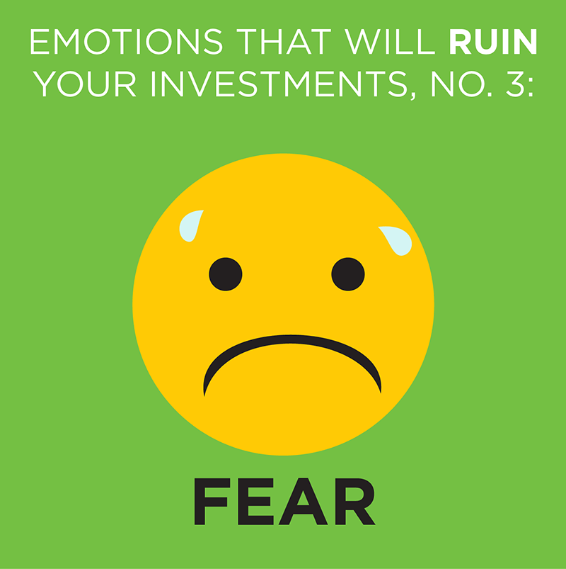 Emotions that will ruin your investments, No. 3: Fear