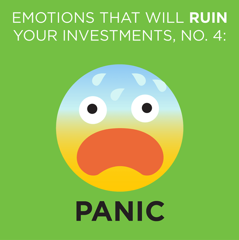 Panic happens when the value of your investments drops
