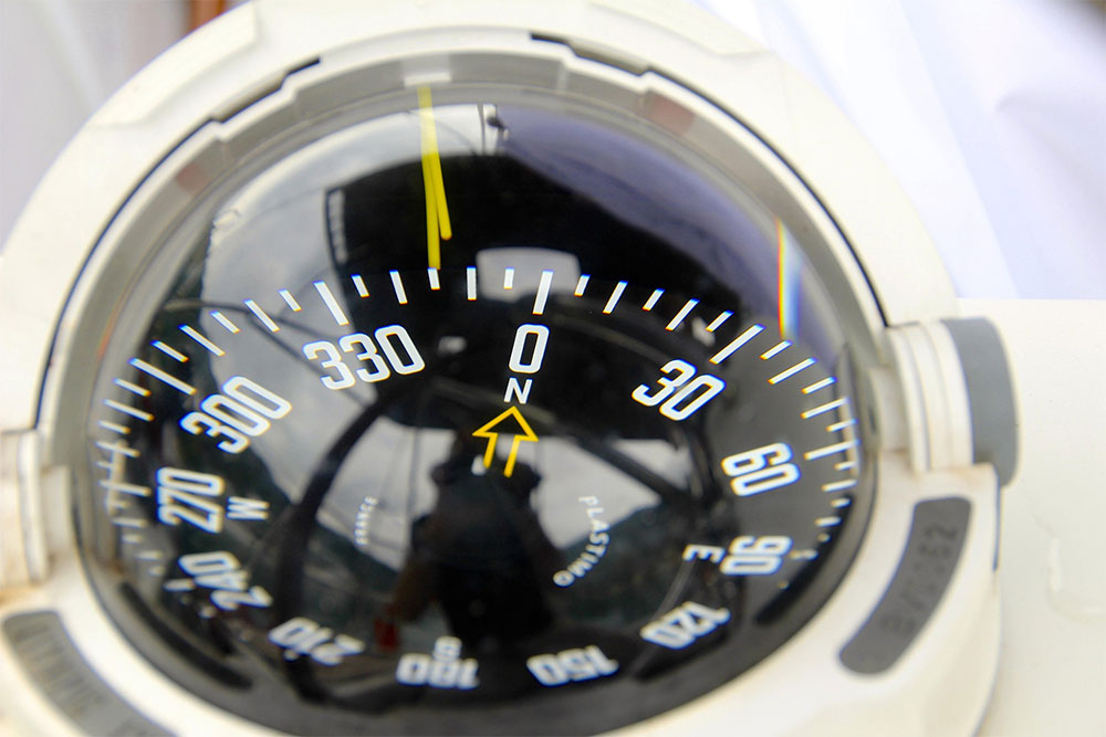 A nautical compass to illustrate the point that a life plan is like a compass that guides you towards your goals.